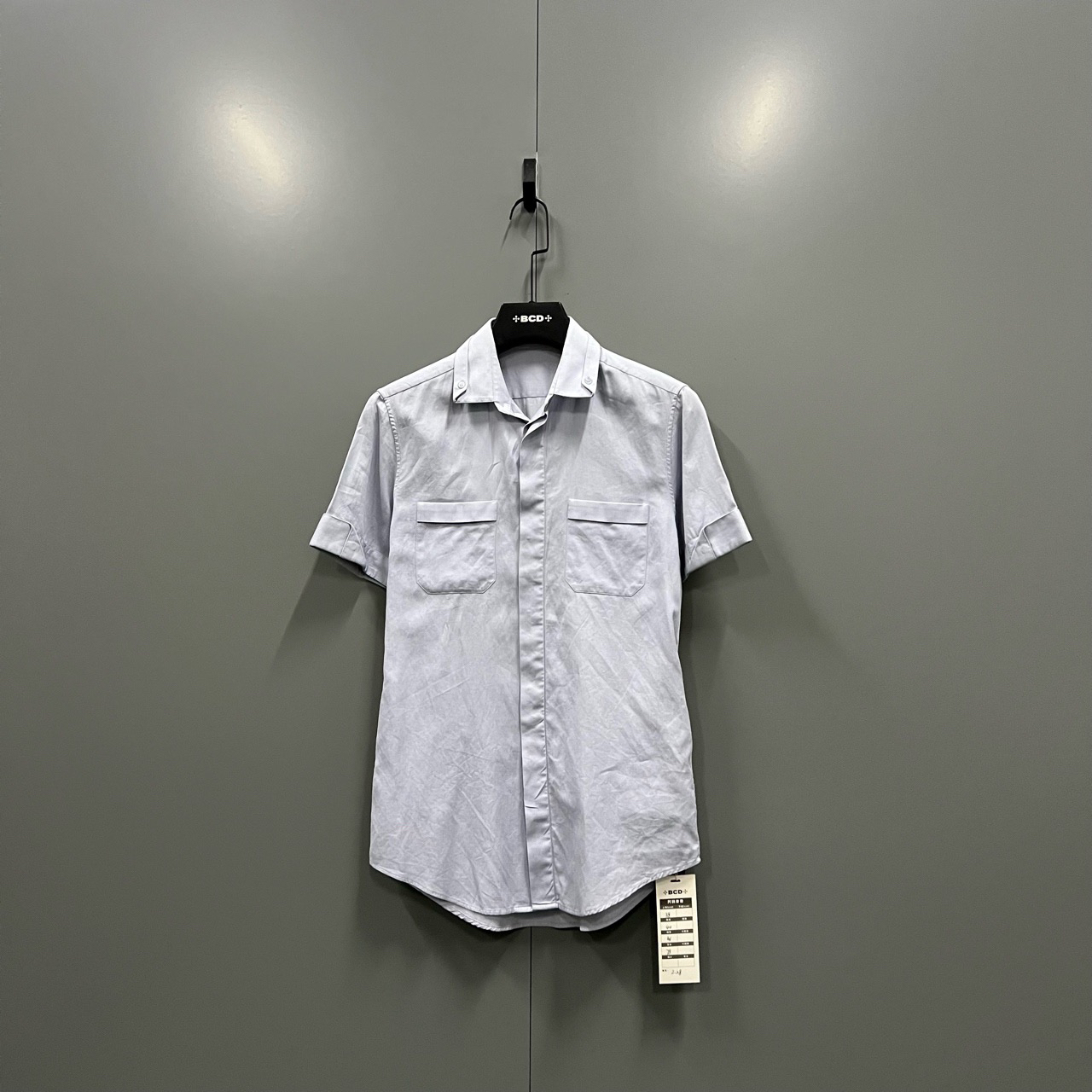 95新 Balenciaga/巴黎世家 （cc1）短袖衬衫 38码/4000/bc005816