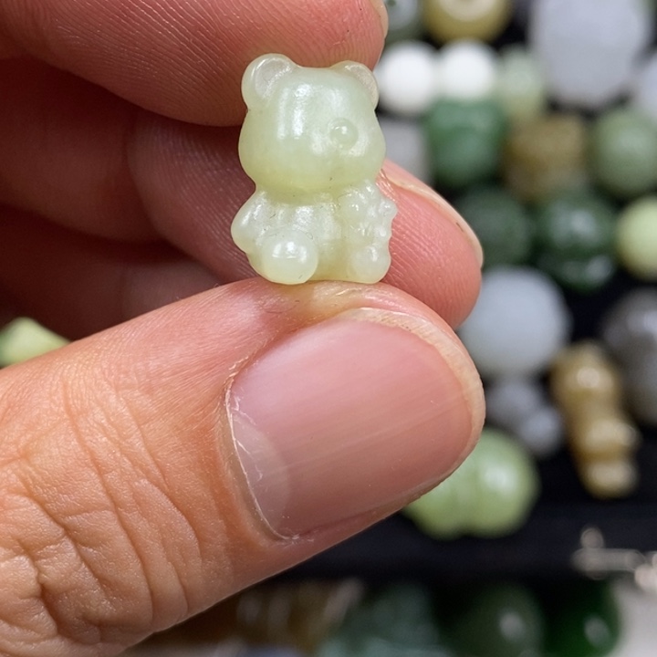 和田玉（糖玉）未镶嵌车挂