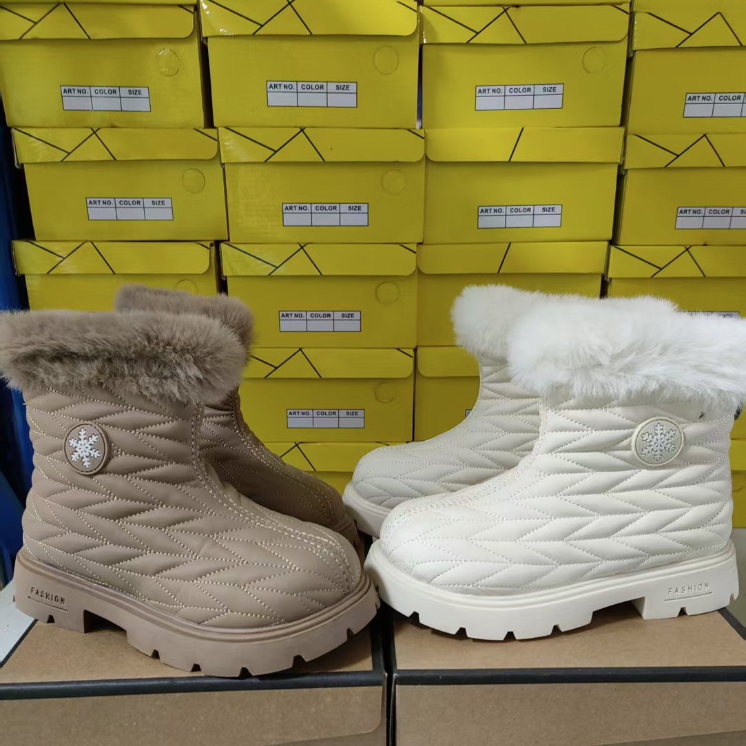 女童雪地靴加绒鞋子5603