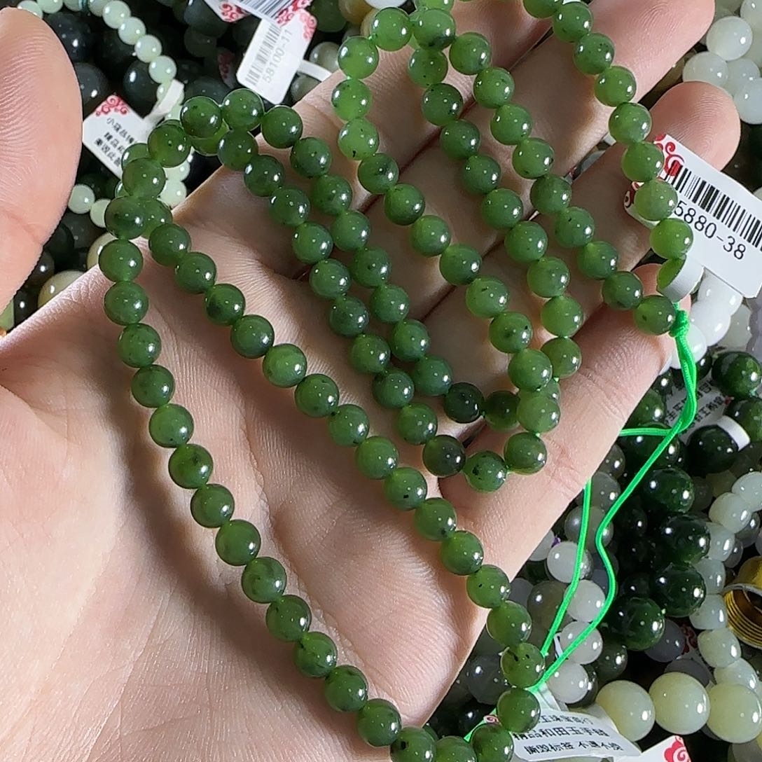 和田玉手链未镶嵌254