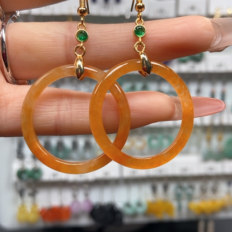 【闪购商品】翡翠耳饰未镶嵌优化