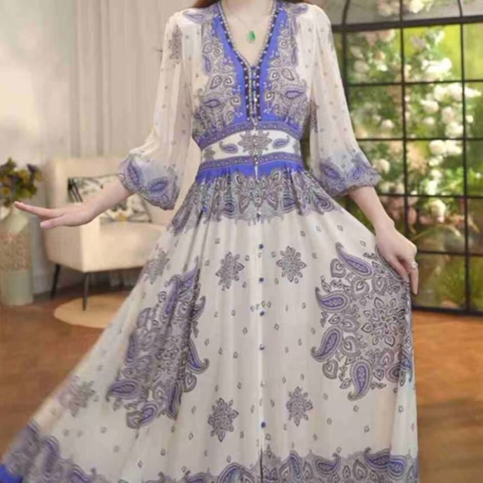 桑蚕丝连衣裙Y25C -0906-39