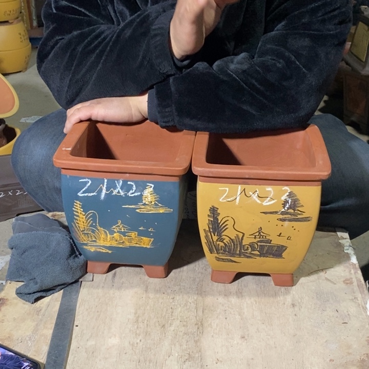 紫砂花盆紫砂紫砂