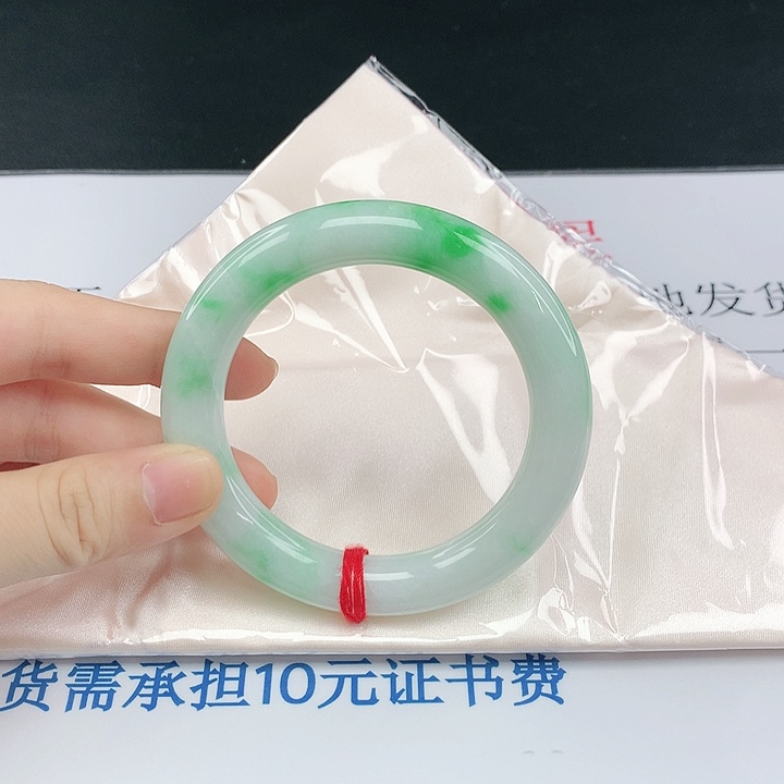翡翠手镯未镶嵌翡翠338有纹