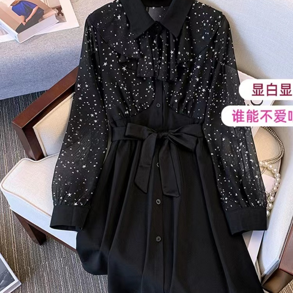 【601-700】初静高端时尚修身气质复古连衣裙