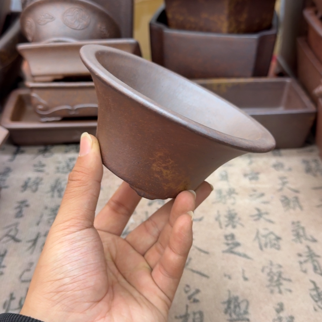 紫砂花盆2号宜兴紫砂正品12x5.5