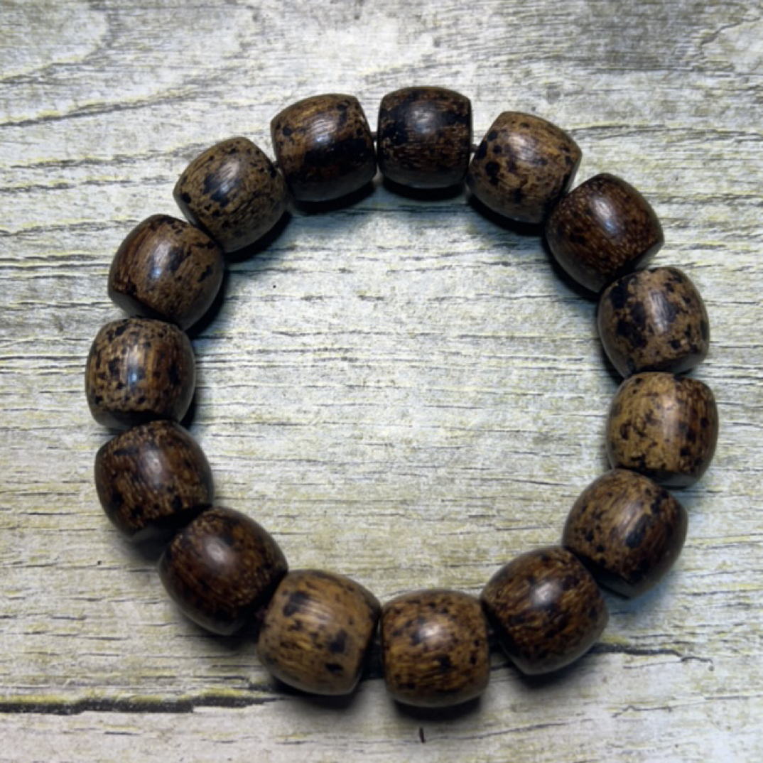8 福来精选文玩沉香木作手串14mm