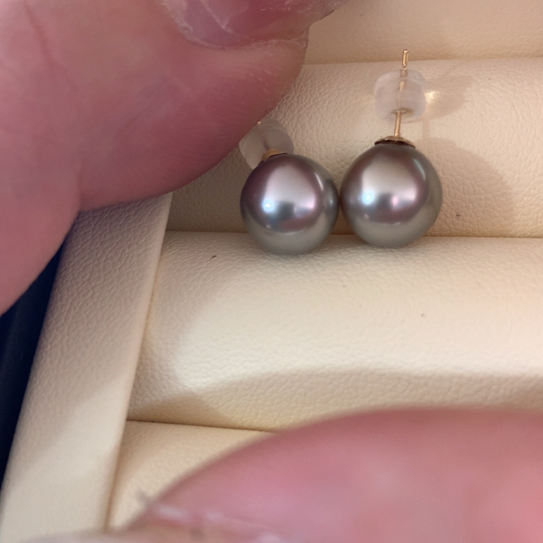 海水珍珠耳饰18K金镶嵌