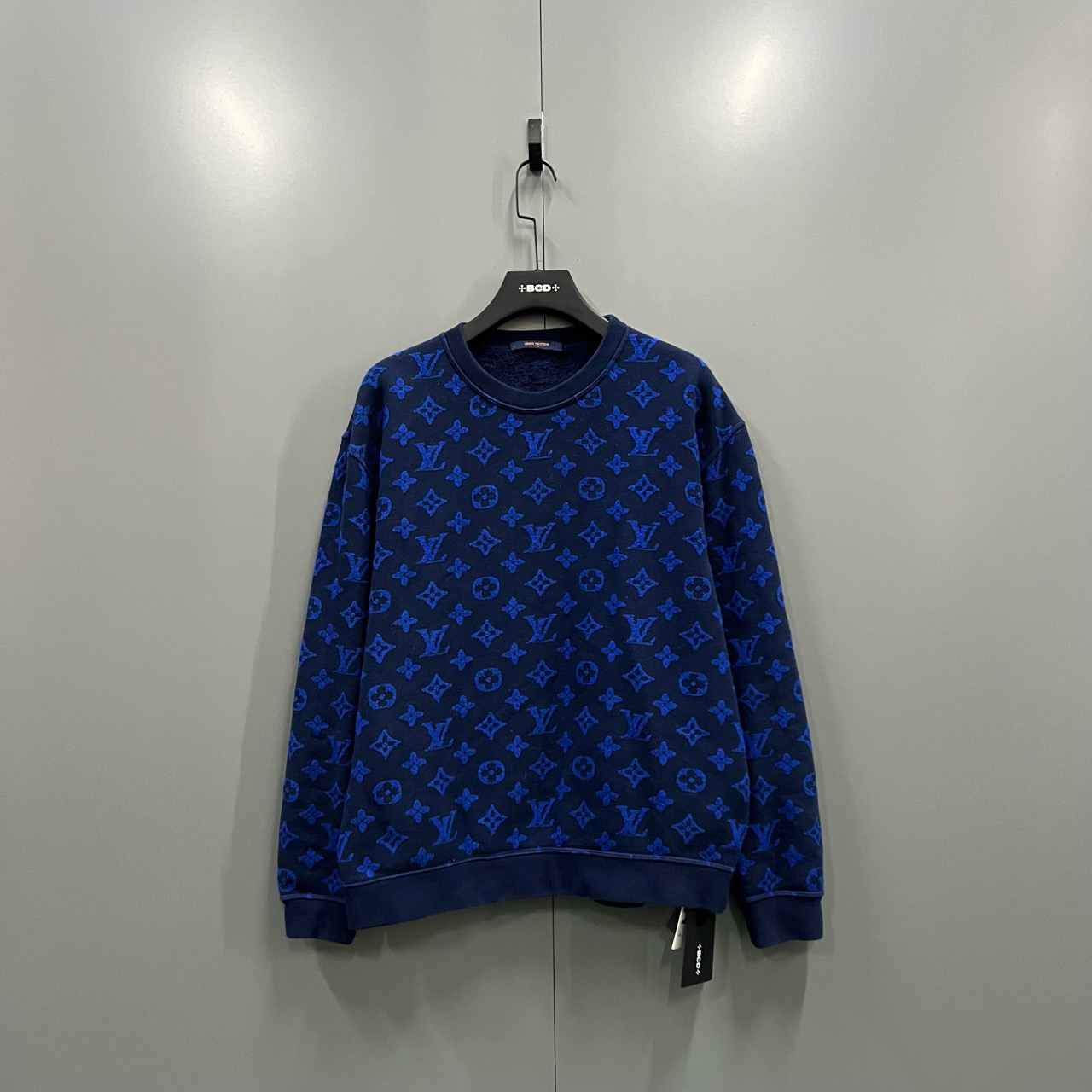 95新 LouisVuitton/路易威登 yyy 满印老花圆领卫衣 L码/102624