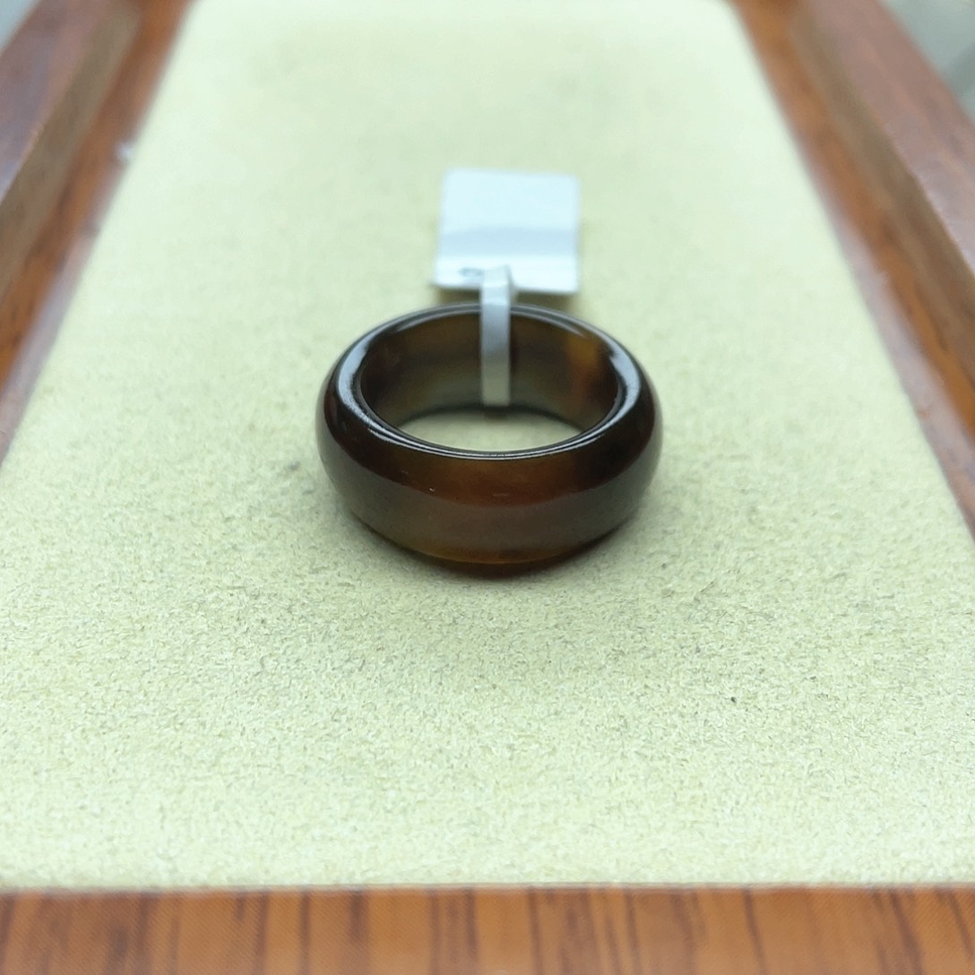 未镶嵌戒指和田玉130楼兰三色轮胎16.5号