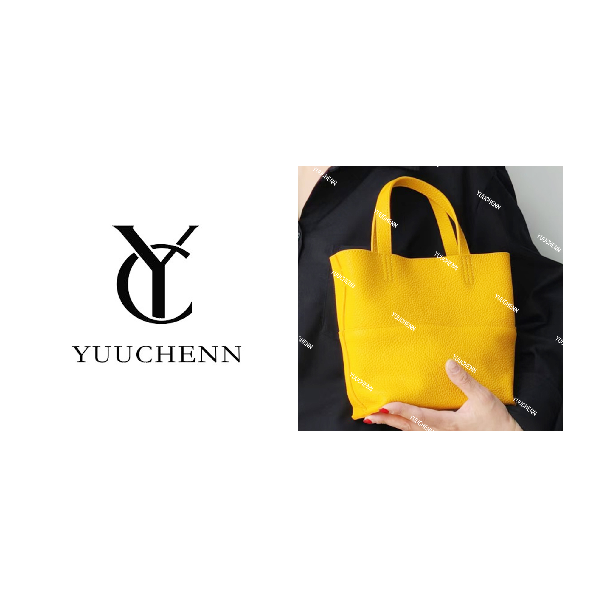 YUUCHENN/26cm原创设计高定真皮包 HH6589