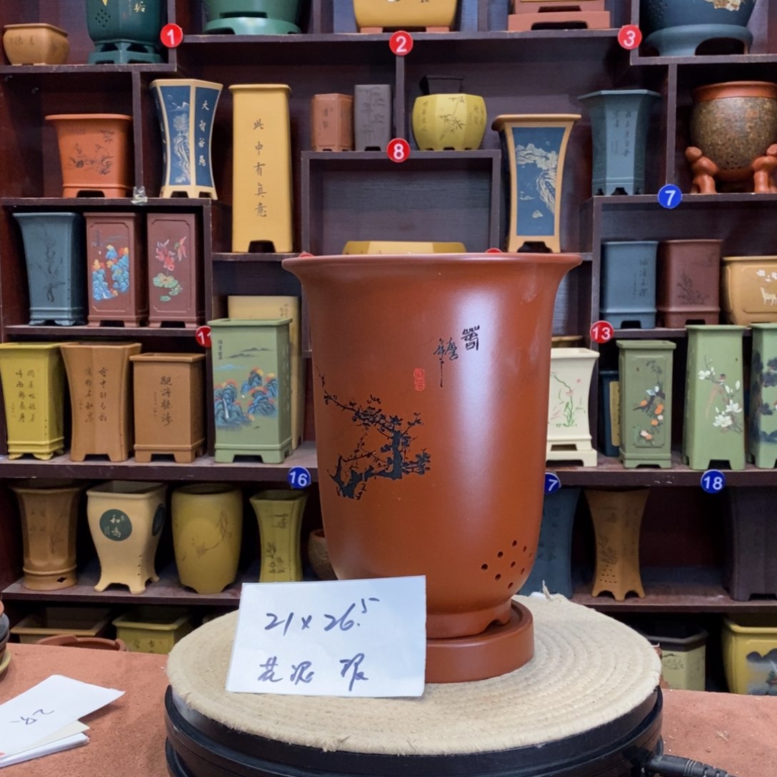 紫砂花盆紫砂花盆