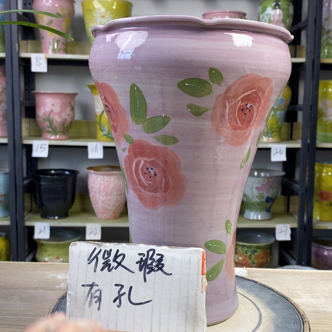 景德镇手工手绘陶瓷花盆