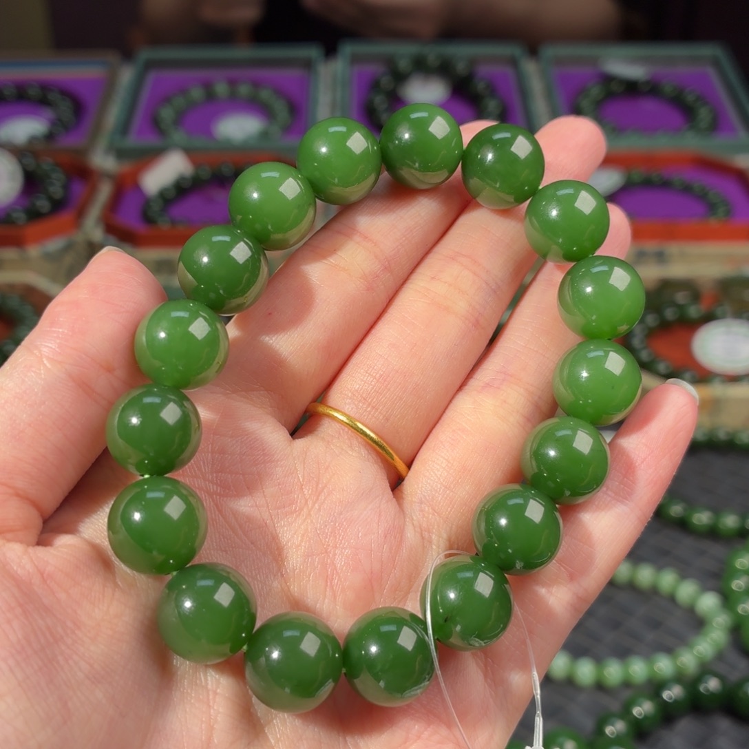 和田玉（碧玉）未镶嵌手串