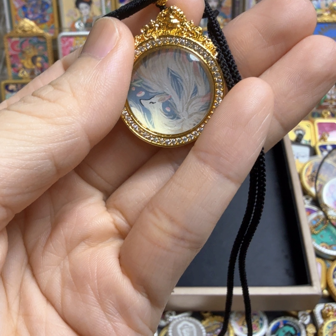 半****吊坠十三纯手绘2.0小九唐卡