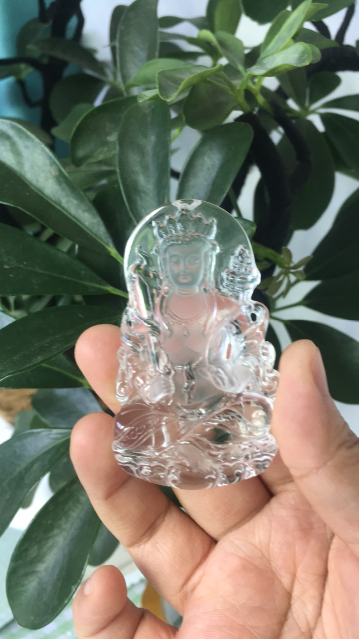 天然白水晶虚空吊坠定制