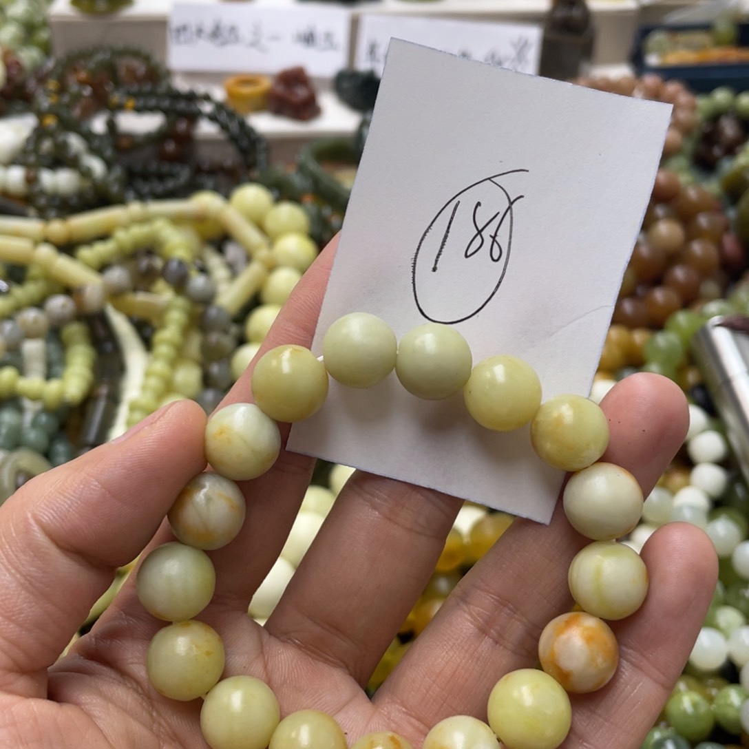 蛇纹石玉手链未镶嵌