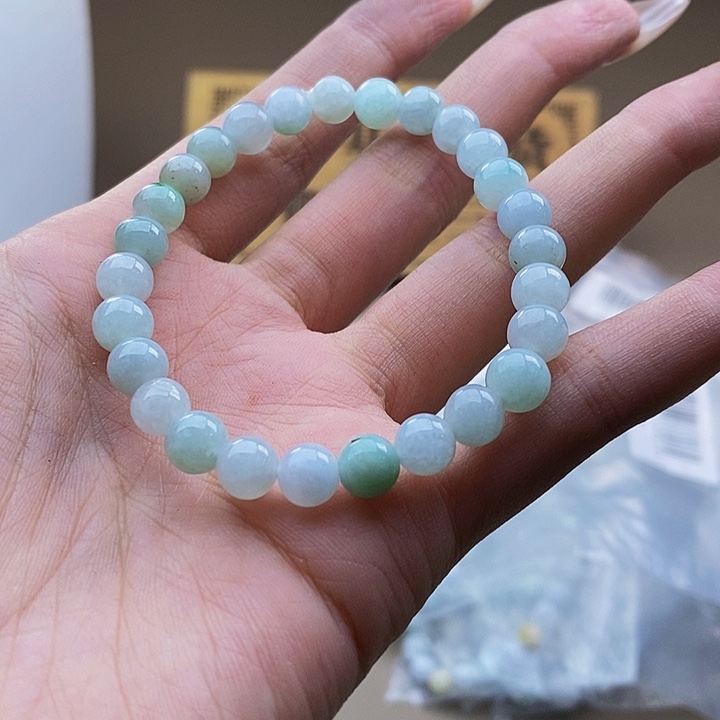 未镶嵌手串翡翠天然