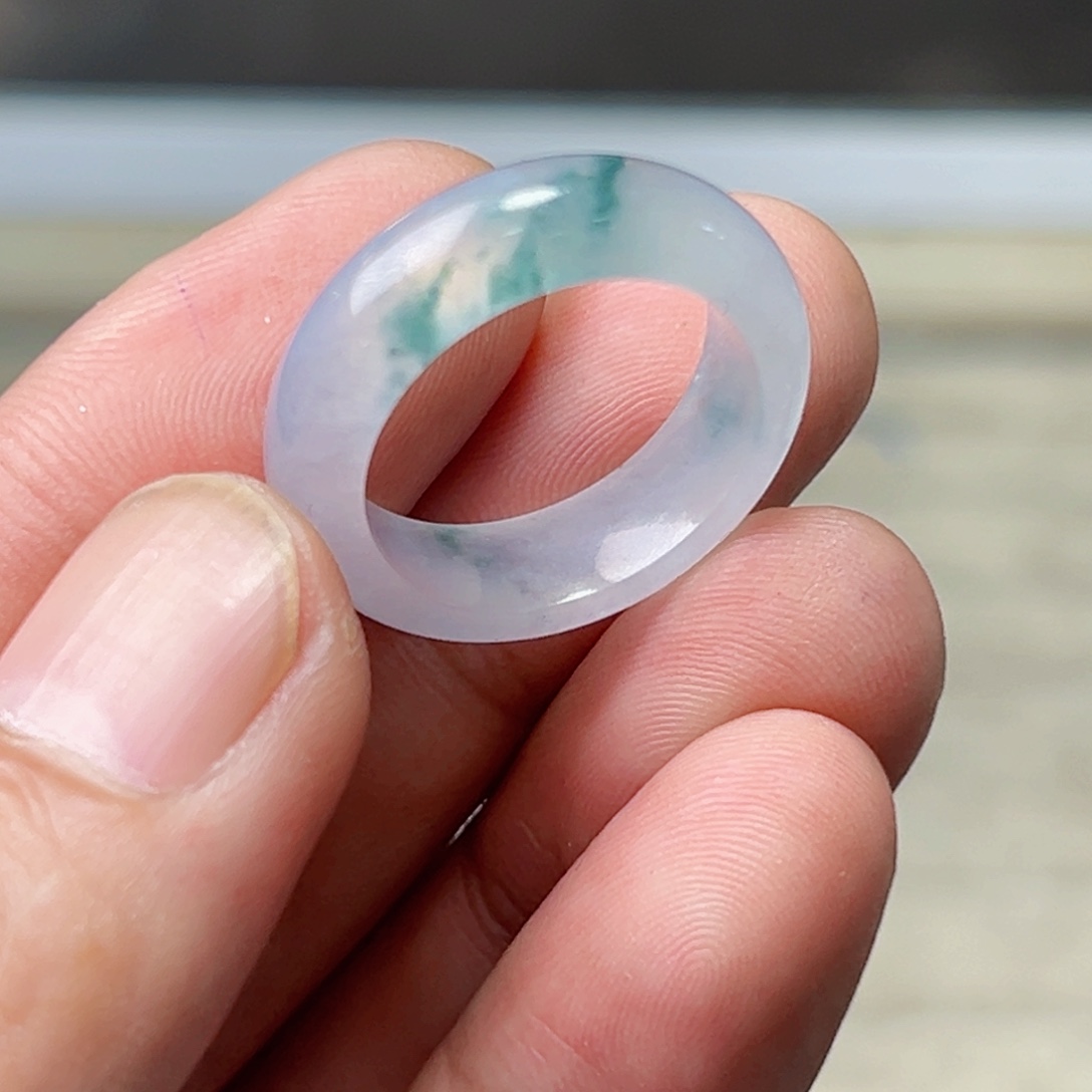 定制翡翠未镶嵌圈口21号