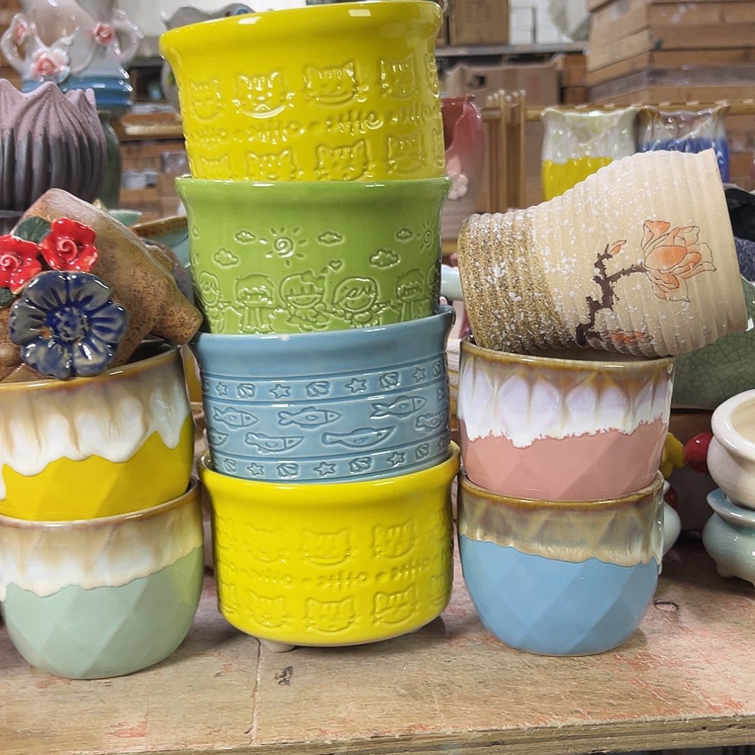 陶瓷花盆特价上新口7-12厘米