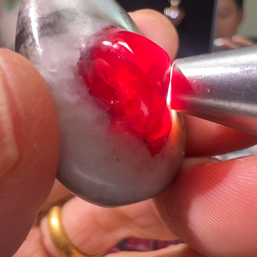 天然辰砂花木兰晶体朱砂