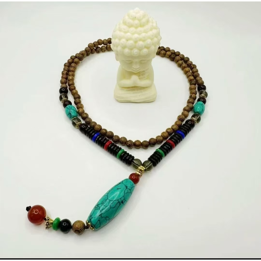 S0490 精品手串108颗脖挂链（无礼盒）