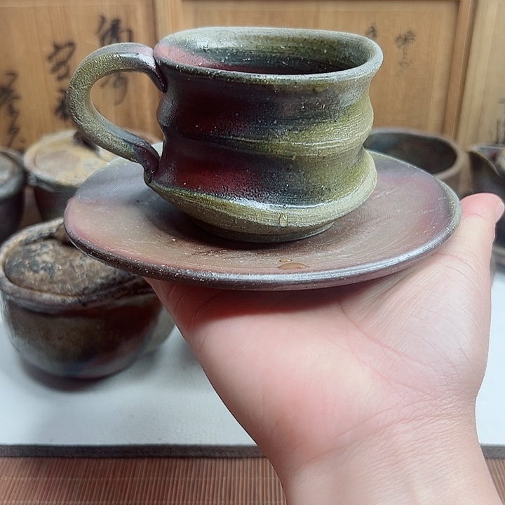 备前烧，岩本哲也咖啡杯