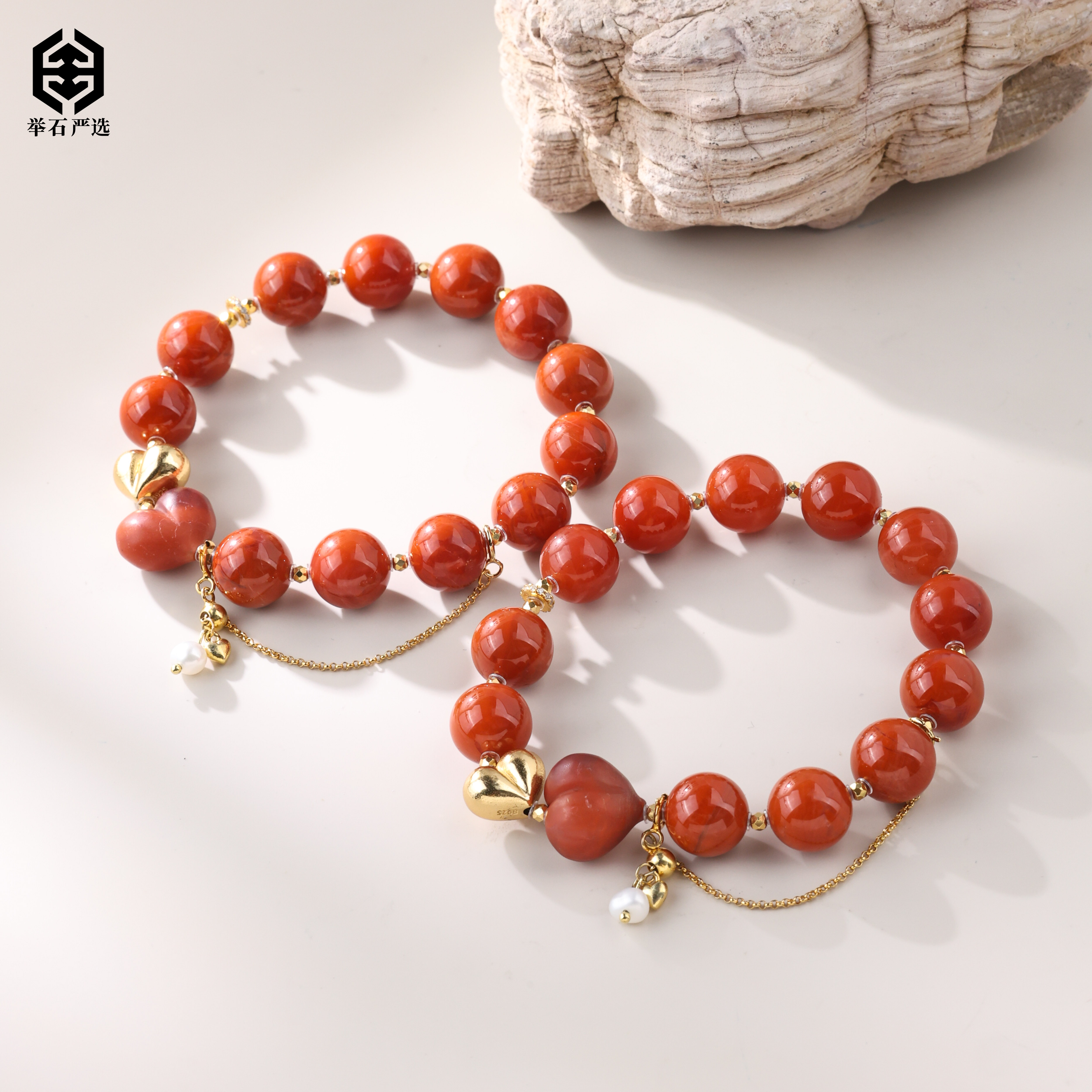 【举石精选】X1106-1000-016南红玛瑙手串（一件/多样性发/约10mm+）E