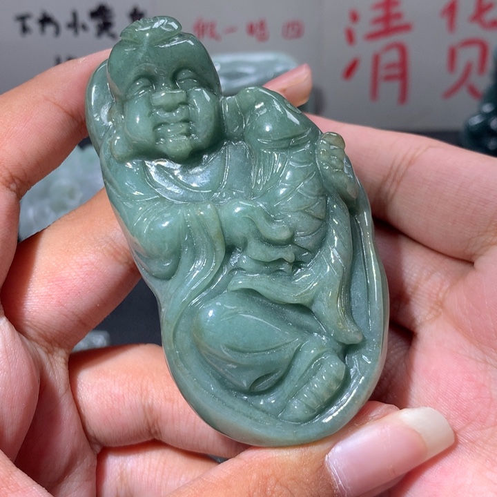 翡翠未镶嵌颈饰保真天然a货翡翠