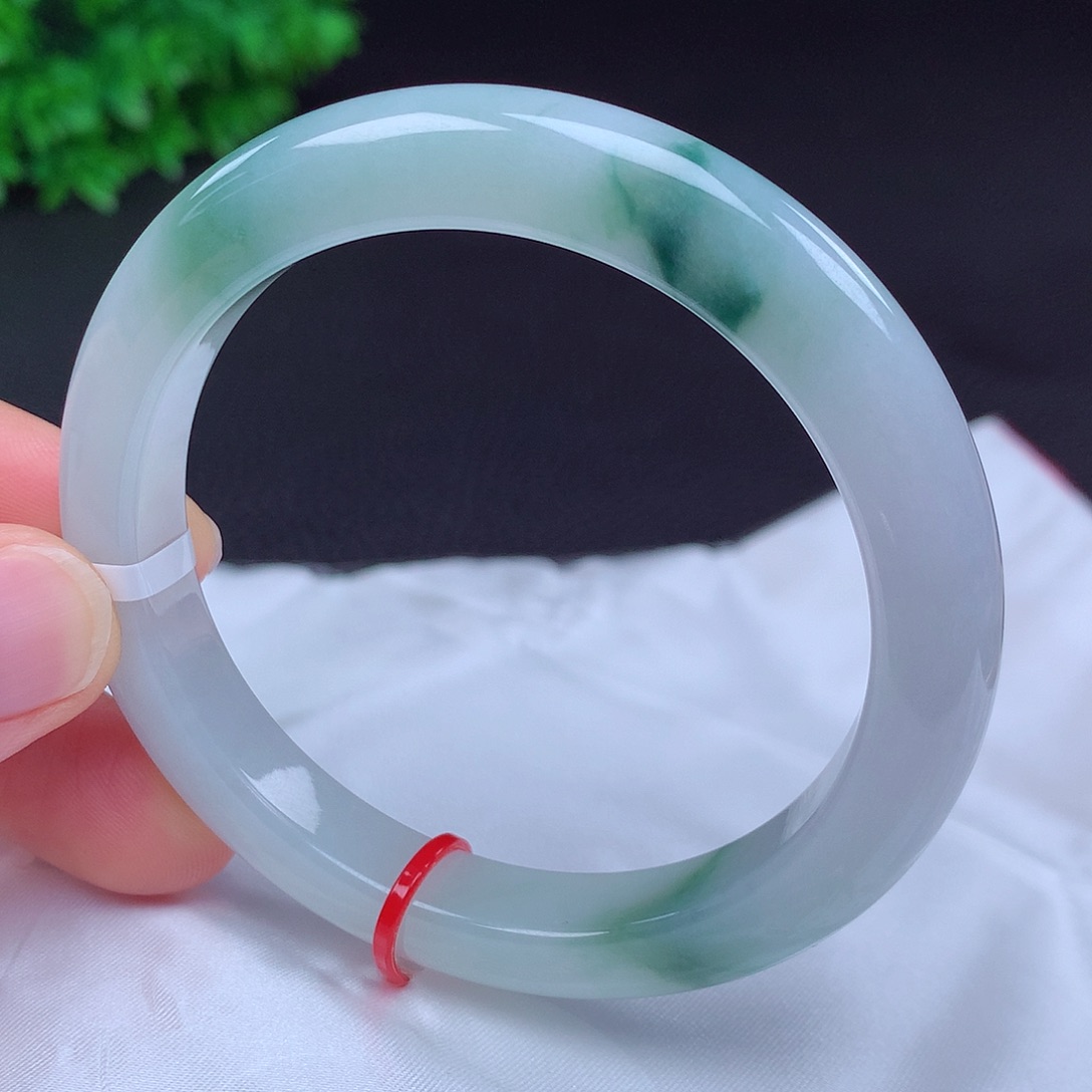 翡翠未镶嵌手镯57圈680025