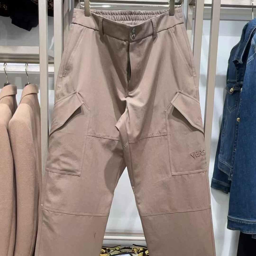 未使用 VERSACE/范思哲 男士工装裤直筒秋冬多口袋休闲裤