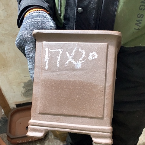 紫砂花盆手工制作