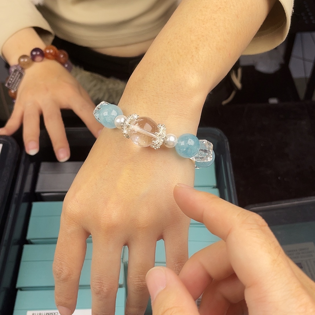 手链水晶银S925镶嵌