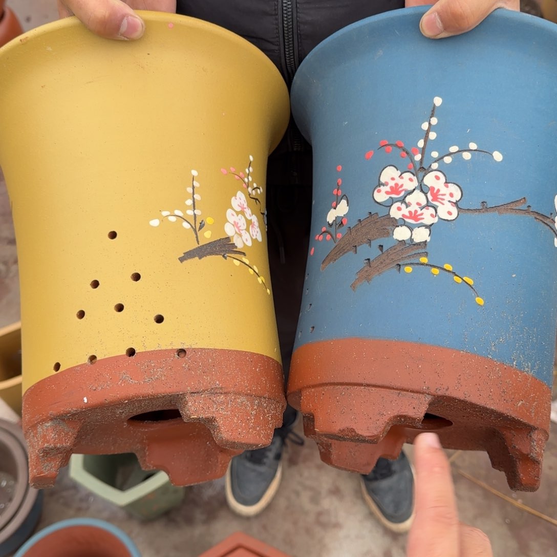 紫砂花盆瑕疵和瑕疵的