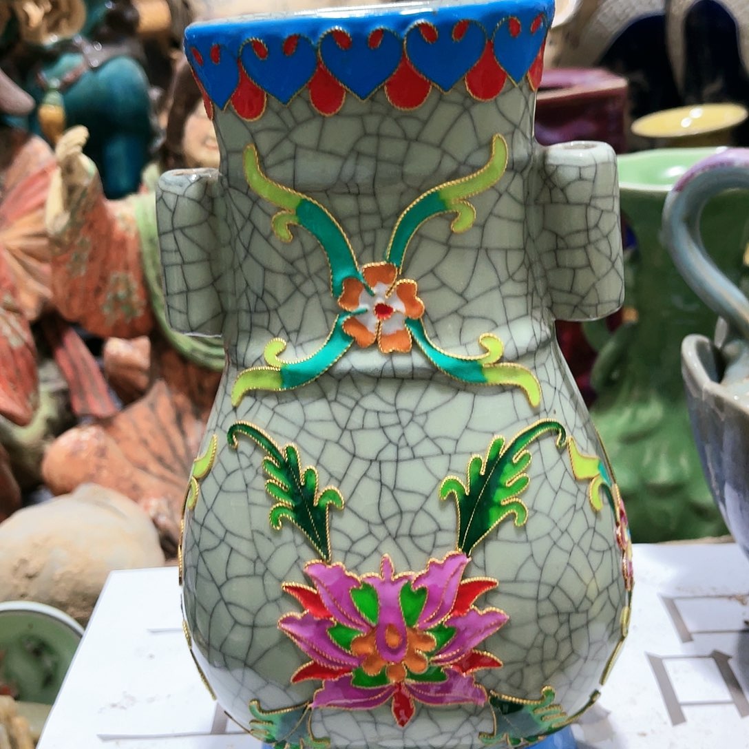 瓦当摆件摆件茶桌茶台陶瓷盛****今