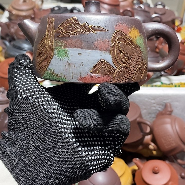 紫砂茶壶微瑕微笑