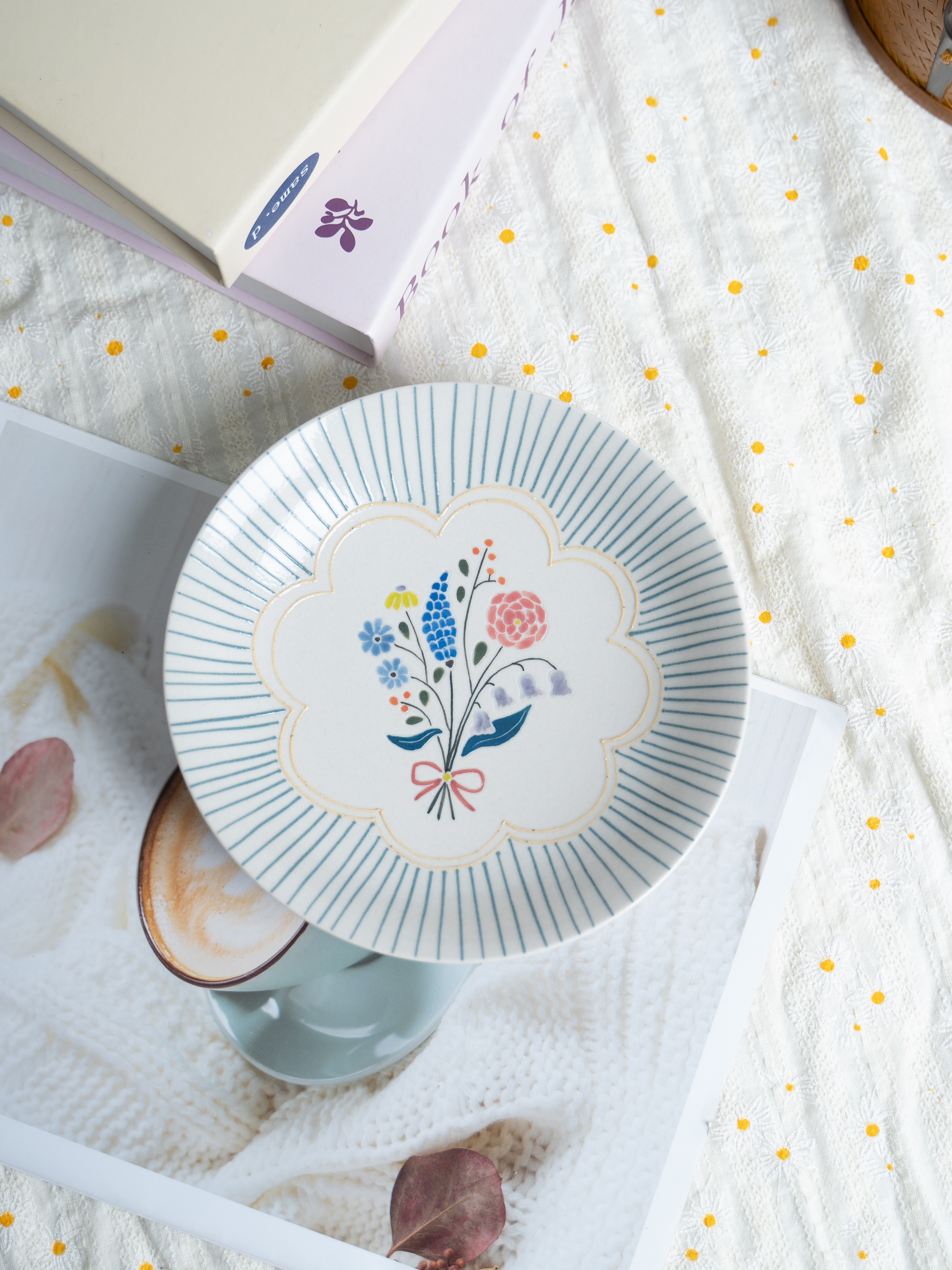 上禾下皿 | 一束花系列小盘