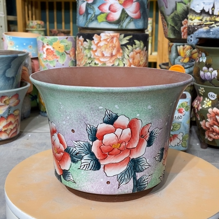 红陶景德镇艺术手绘作品