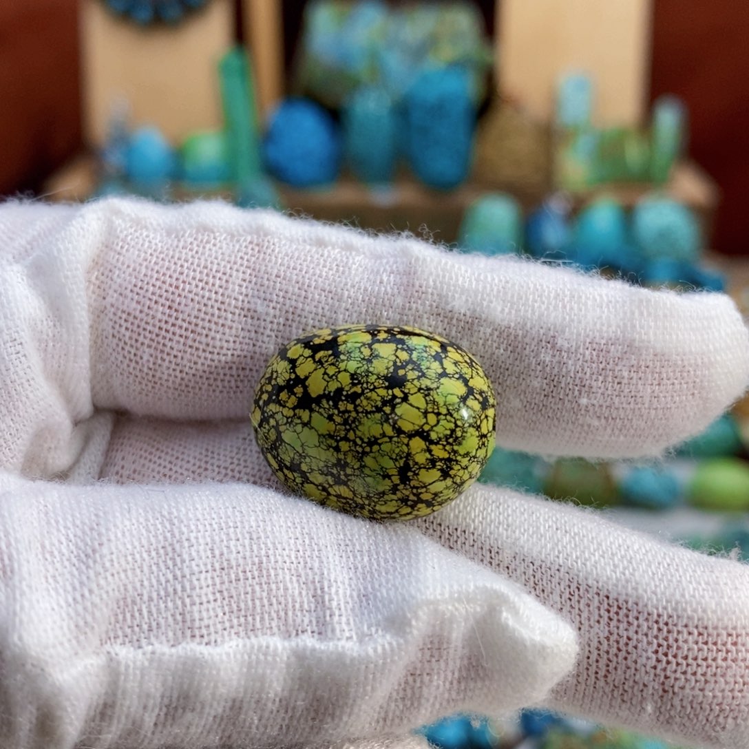 定制绿松石网花吊坠