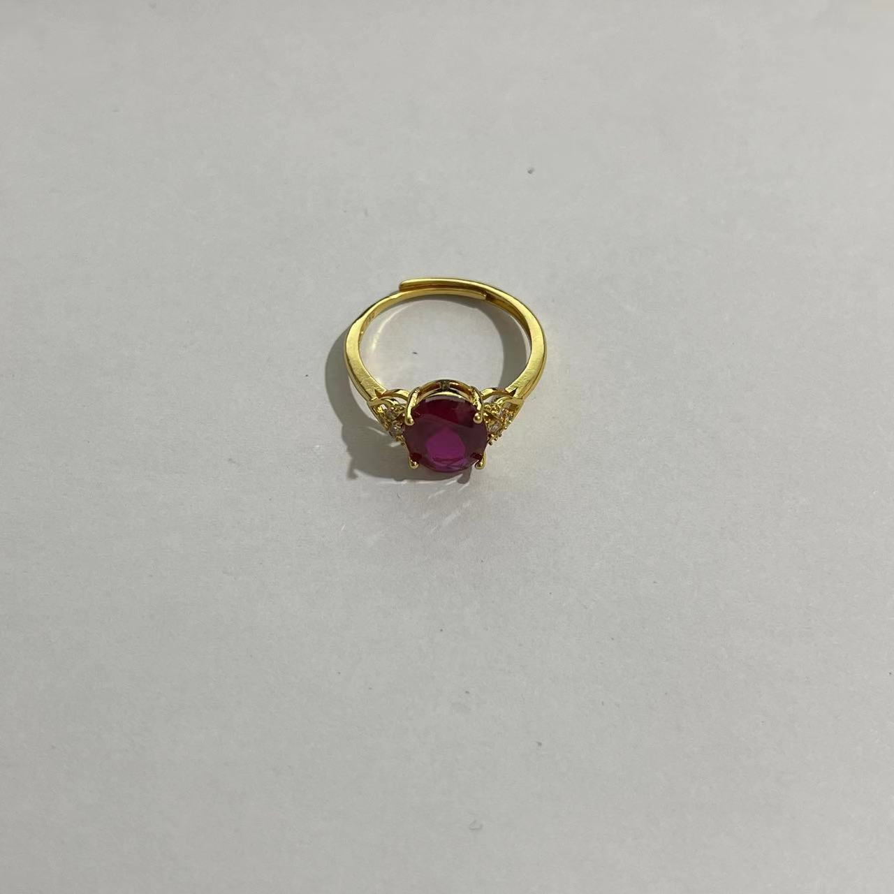 臻选戒指 经典百搭设计红色戒指WDAT370