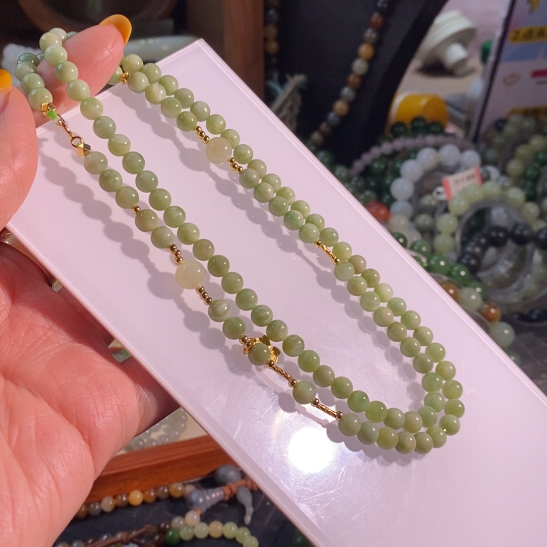 和田玉未镶嵌手链