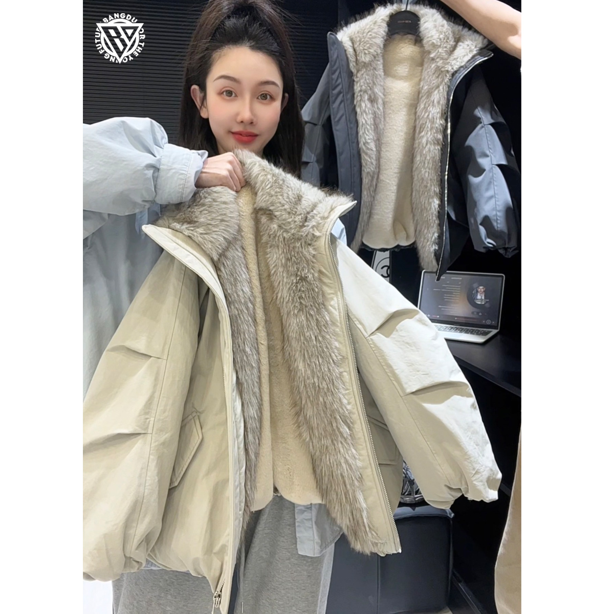 【棒嘟优优】男女童韩系加绒加厚棉服冬季洋气韩版秋冬外套153