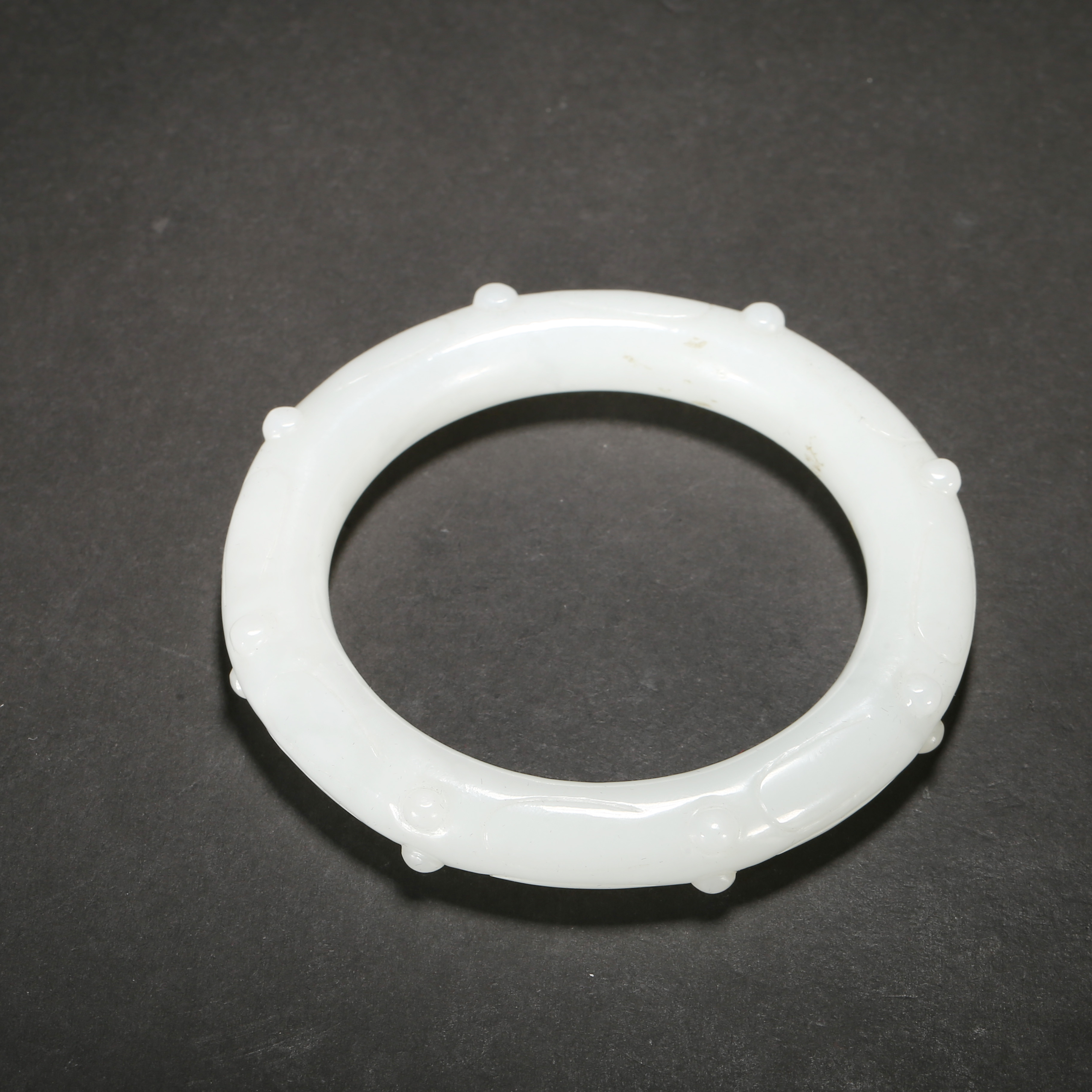 清代*白玉手镯/07JTY2347/和田玉【北京文博】