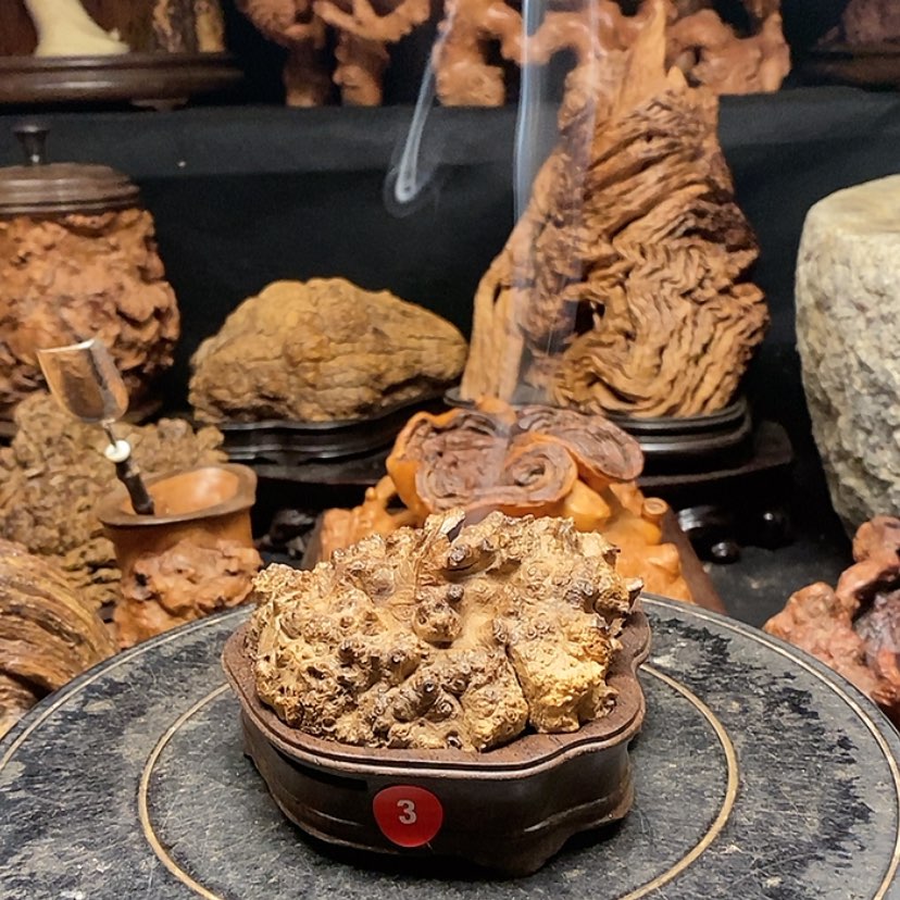 【闪购商品】3号黄金檀木香炉工艺