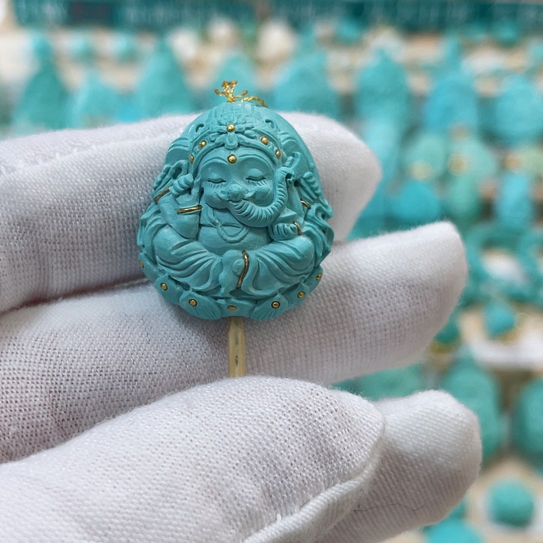 绿松石珠宝奇石未镶嵌