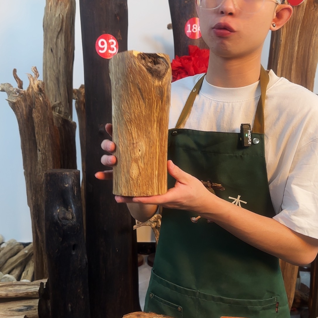 沉香摆件天然沉香原木摆件➕底座