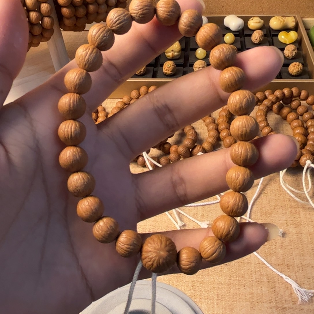 D***、猴头核桃把件11同尺凤羽手持全品无暇无药无修