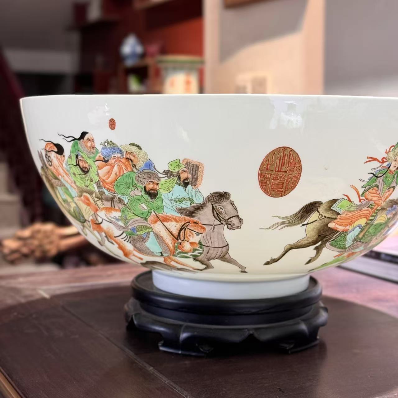 已售【昭君出塞——薄胎大碗】——洪公窑