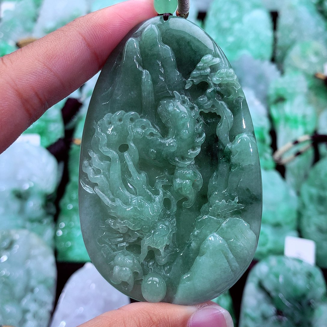 翡翠未镶嵌吊坠(不含链)