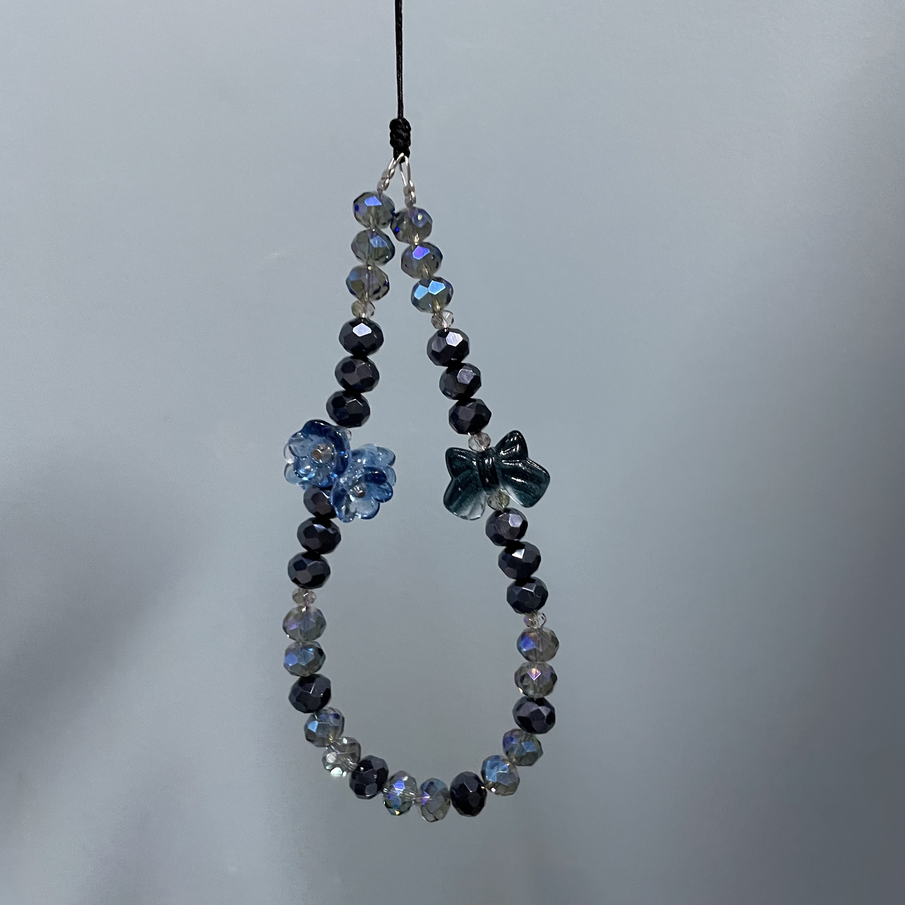 手腕绳款电光灰手机链H336